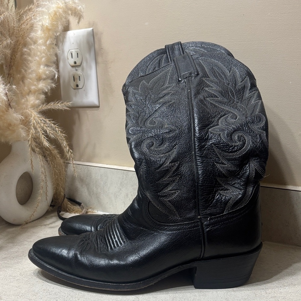 Black Dan Post 10D Cowboy Boots